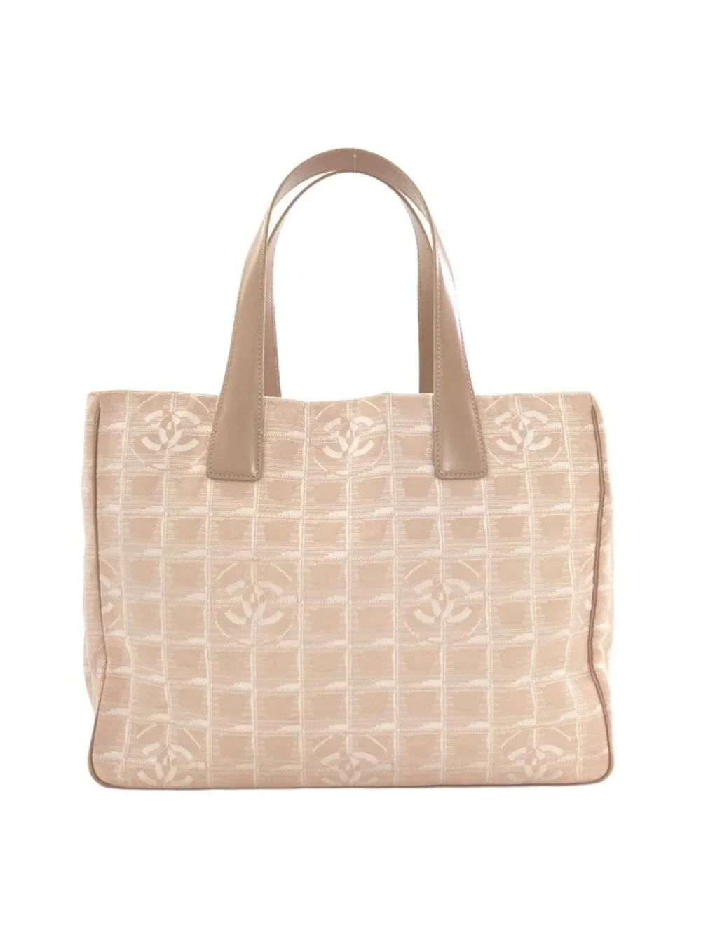 Chanel New Travel Line MM Tote Nylon Jacquard
